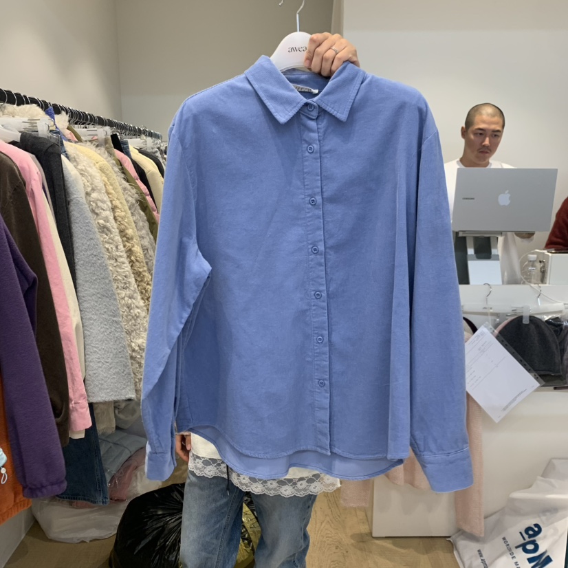 RUMIRU/AWEAR東大門實拍女士新品時尚人氣襯衫蕾絲衫燈芯絨awear/RUMIRU襯衫/蕾絲衫圖色4