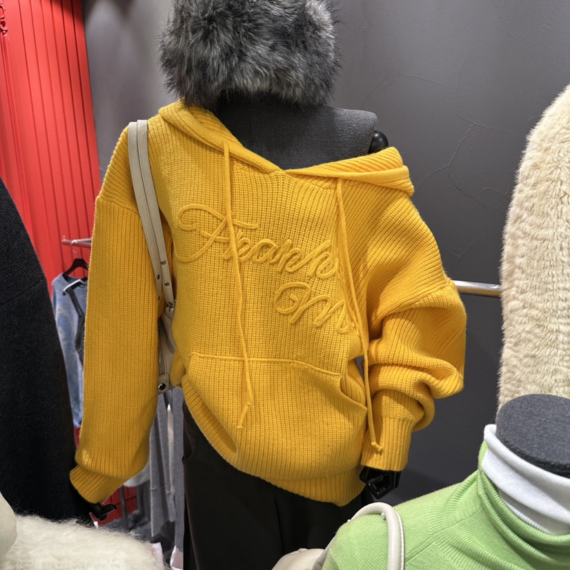 RARE CLOSET韓國代購女裝新品真品熱賣推薦毛衣連帽衫字母RARE CLOSET毛衣圖色1