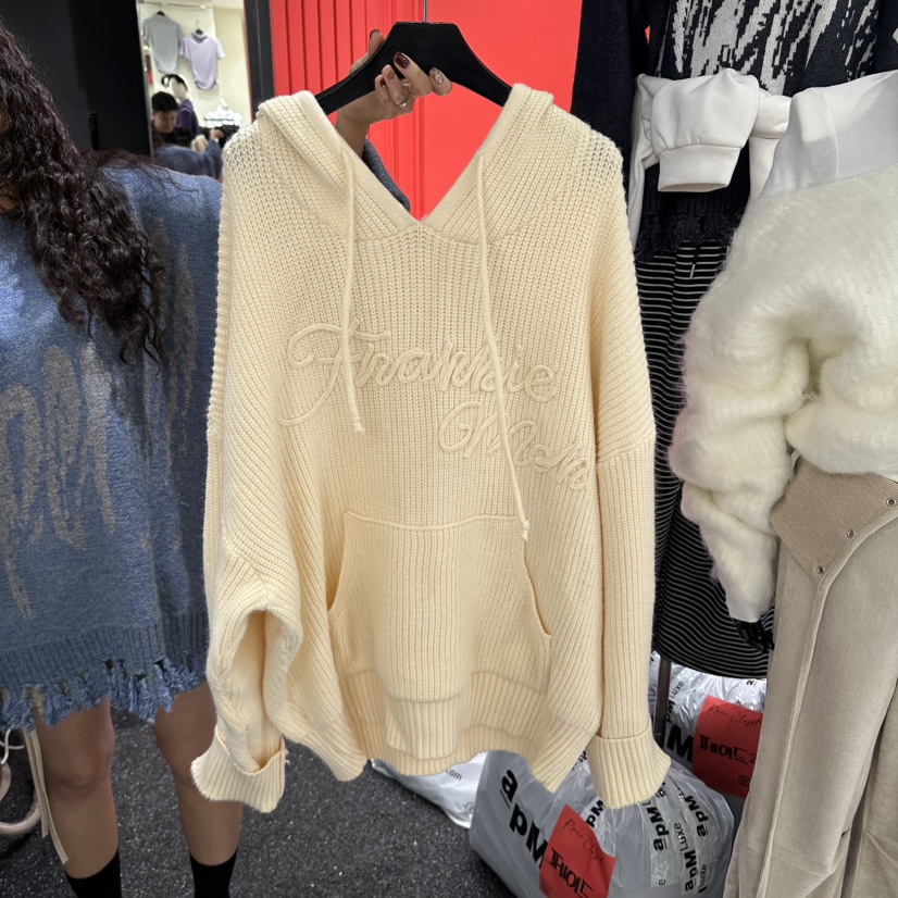RARE CLOSET韓國代購女裝新品真品熱賣推薦毛衣連帽衫字母RARE CLOSET毛衣圖色2