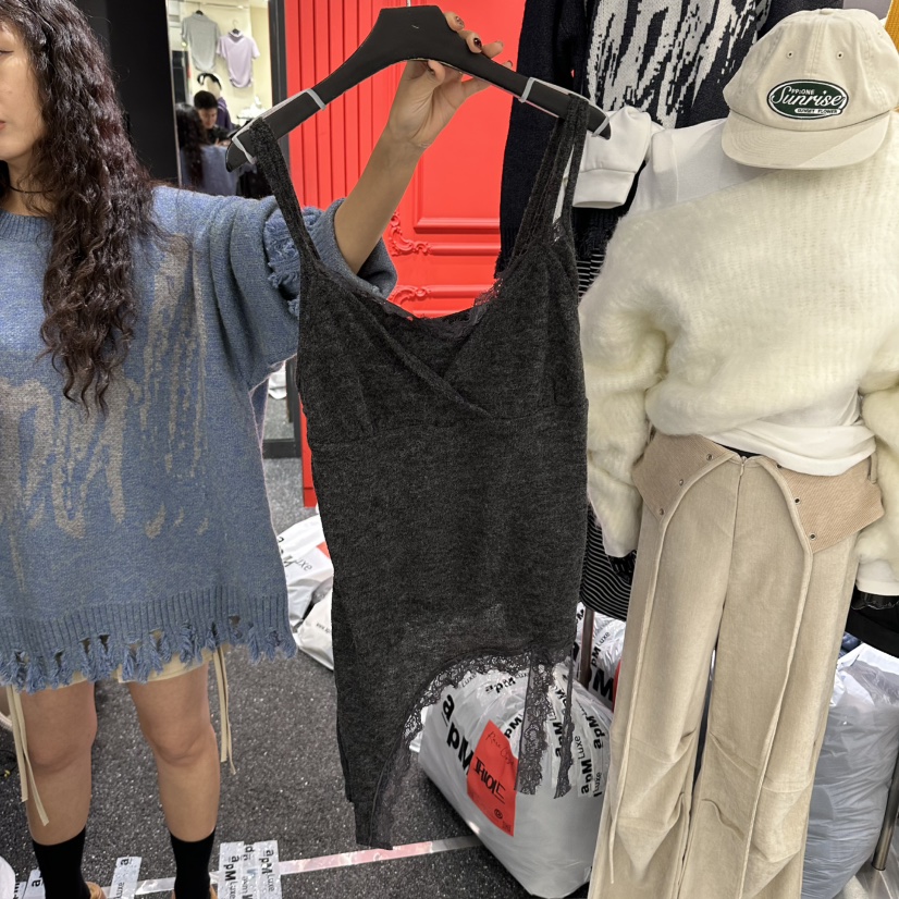 RARE CLOSET韓國直郵女士新款真品熱賣吊帶背心蕾絲雙層RARE CLOSET吊帶/背心圖色2