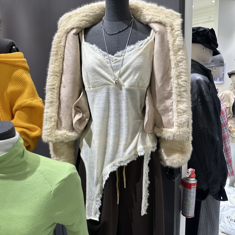RARE CLOSET韓國直郵女士新款真品熱賣吊帶背心蕾絲雙層RARE CLOSET吊帶/背心圖色3