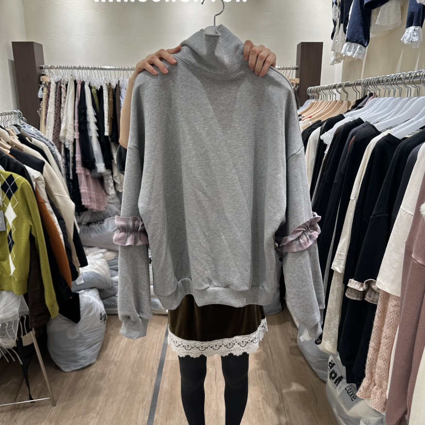 HANSUNGHYUN東大門實拍女裝新款時尚休閑推薦熱賣衛衣泰迪熊HANSUNGHYUN衛衣