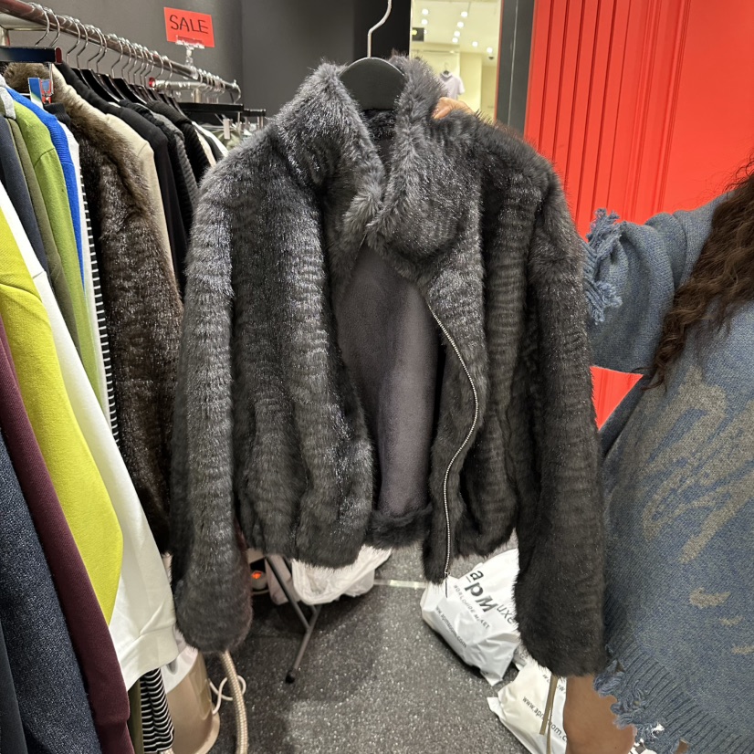 RARE CLOSET東大門代購女裝新款時尚休閑真品人氣短款大衣RARE CLOSET短款大衣圖色3