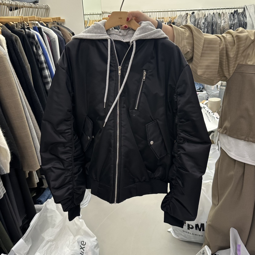 MIX-L東大門代購女裝新品熱賣推薦休閑真品人氣短款棉服MIX-L短款棉服圖色2