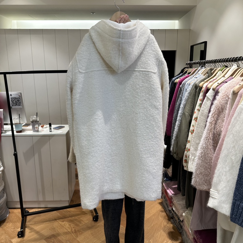 ARC東大門實拍女裝新品時尚真品推薦熱賣中長款大衣羊駝毛arc en ciel中長款大衣