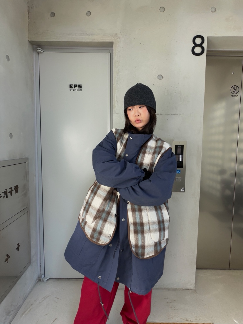 OLI EDIT韓國代購女裝新款真品人氣推薦熱賣時尚休閑馬甲OLI EDIT馬甲