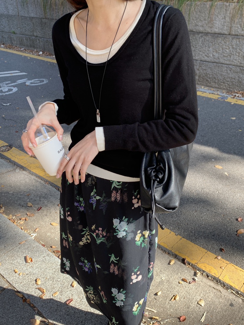 TIMING東大門實拍女士新款真品熱賣人氣推薦時尚針織衫圓領TIMING針織衫