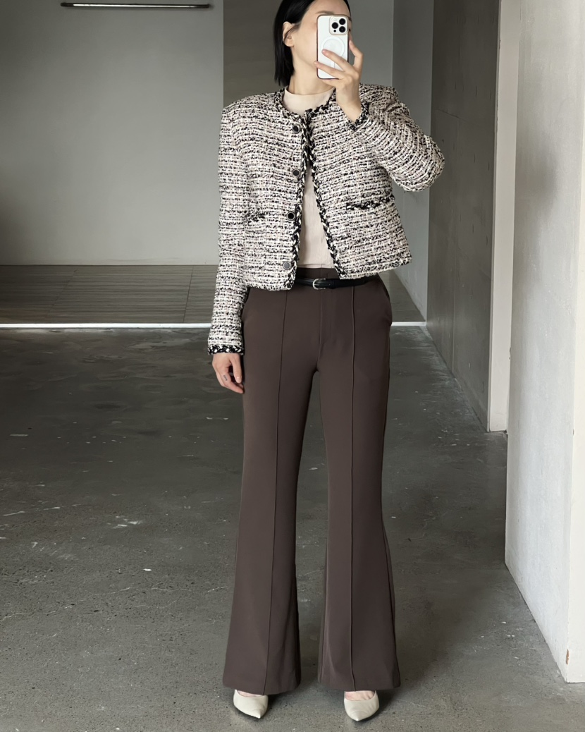 VERNI東大門代購女裝新品推薦時尚休閑真品人氣夾克粗花呢VERNI夾克
