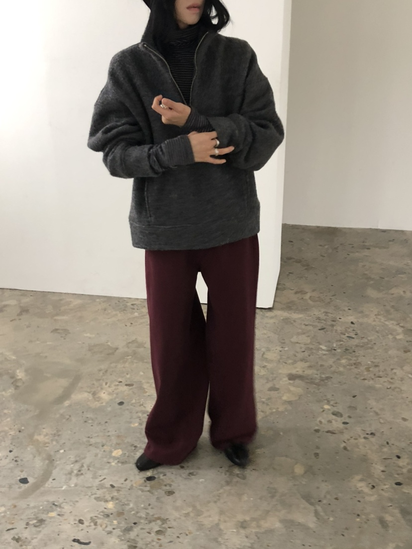 MOVENNE韓國直郵女士新款人氣推薦休閑熱賣時尚衛衣半拉鏈MOVENNE衛衣