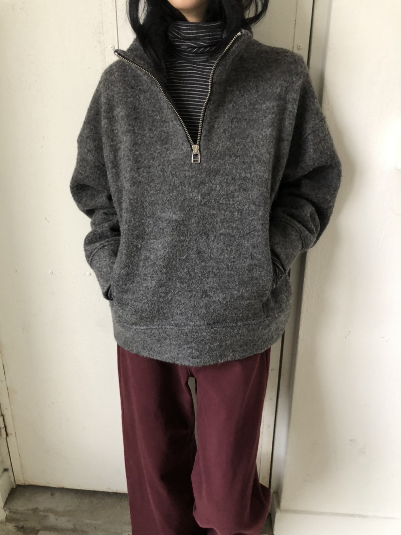 MOVENNE韓國直郵女士新款人氣推薦休閑熱賣時尚衛衣半拉鏈MOVENNE衛衣