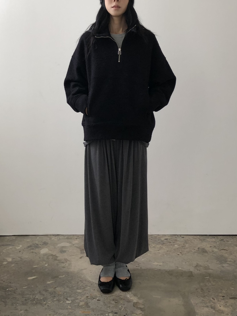 MOVENNE韓國直郵女士新款人氣推薦休閑熱賣時尚衛衣半拉鏈MOVENNE衛衣