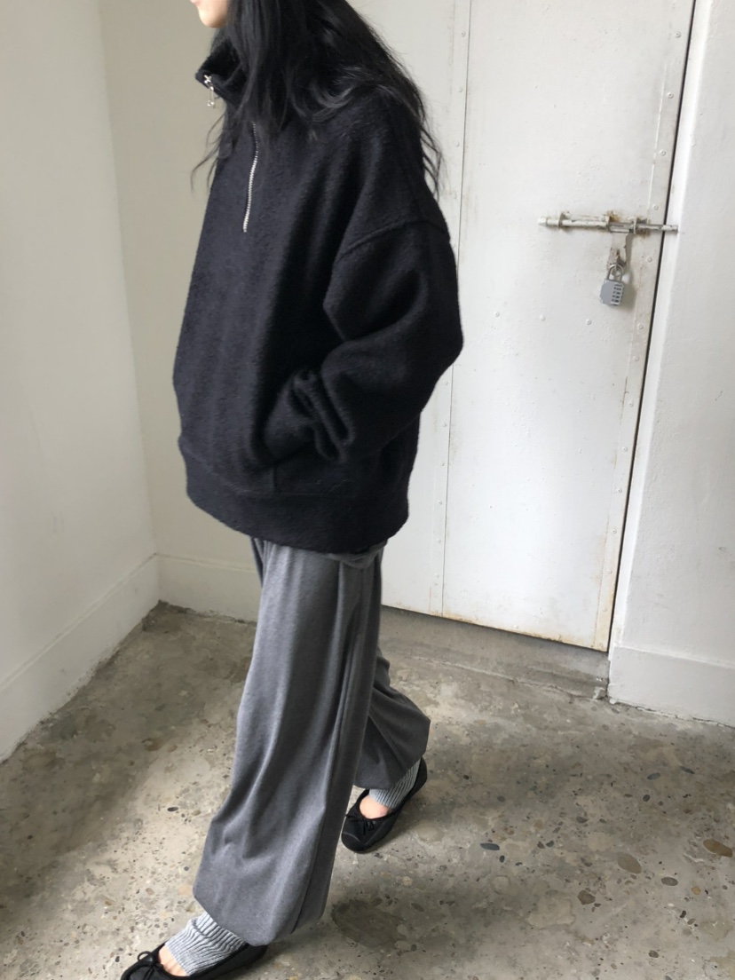 MOVENNE韓國直郵女士新款人氣推薦休閑熱賣時尚衛衣半拉鏈MOVENNE衛衣