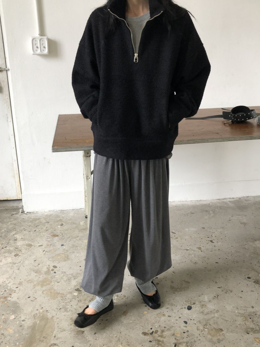 MOVENNE韓國直郵女士新款人氣推薦休閑熱賣時尚衛衣半拉鏈MOVENNE衛衣