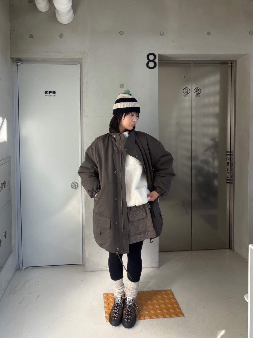 OLI EDIT東大門代購女士新款熱賣時尚推薦真品長款棉服運動OLI EDIT長款棉服