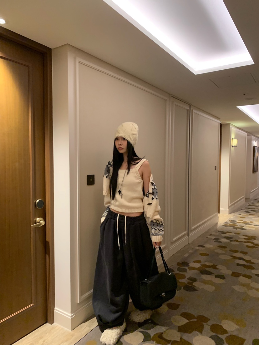 BADCALM東大門直郵女士新款休閑真品人氣熱賣推薦休閑褲褶皺BADCALM休閑褲
