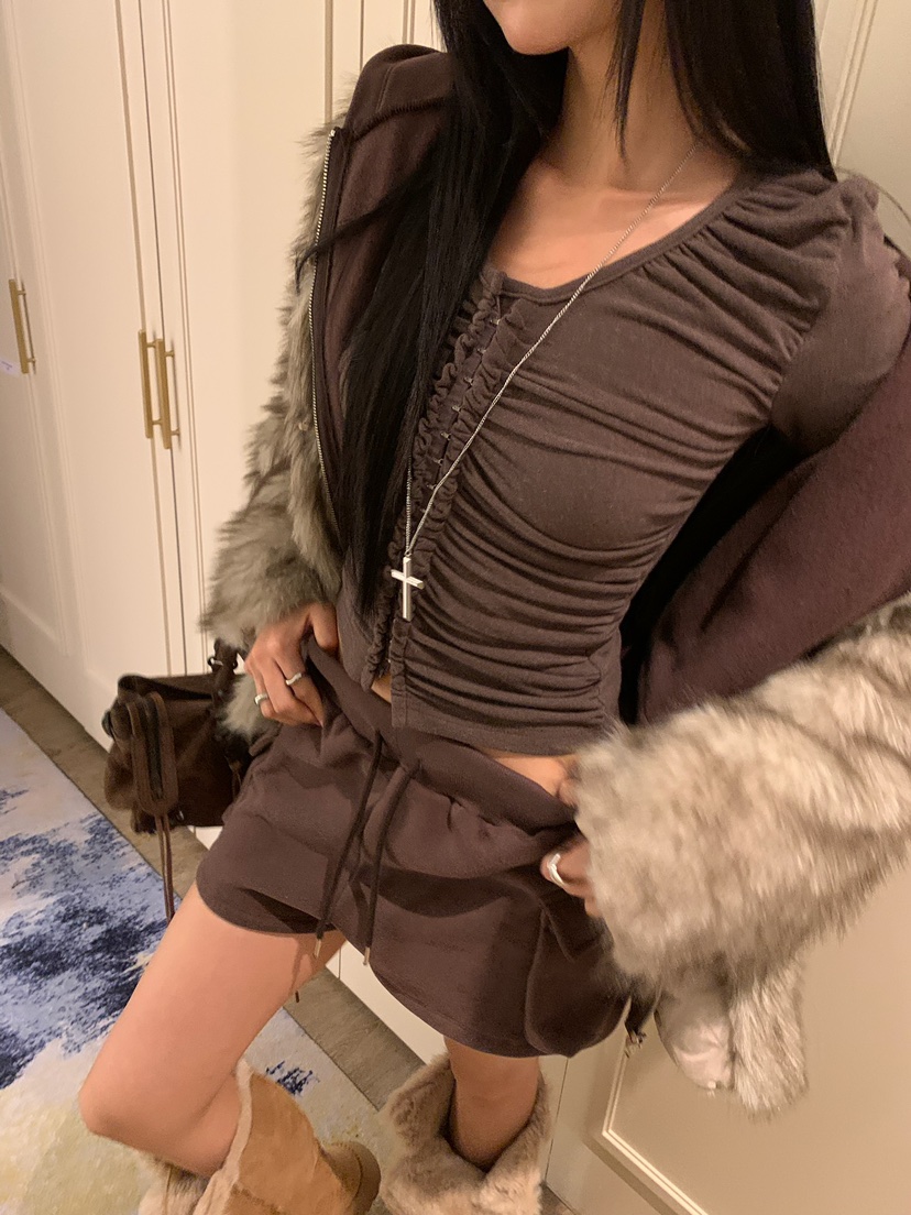 BADCALM東大門實拍女士新款熱賣人氣休閑長袖T恤不含褶皺BADCALM長袖T恤圖色3