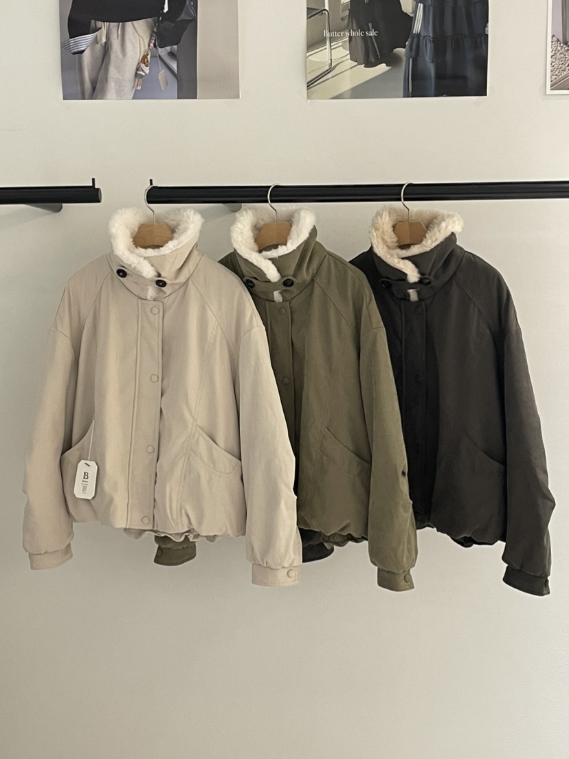 BUTTER-P東大門實拍女士新款人氣時尚熱賣短款棉服羽絨服BUTTER-P短款棉服