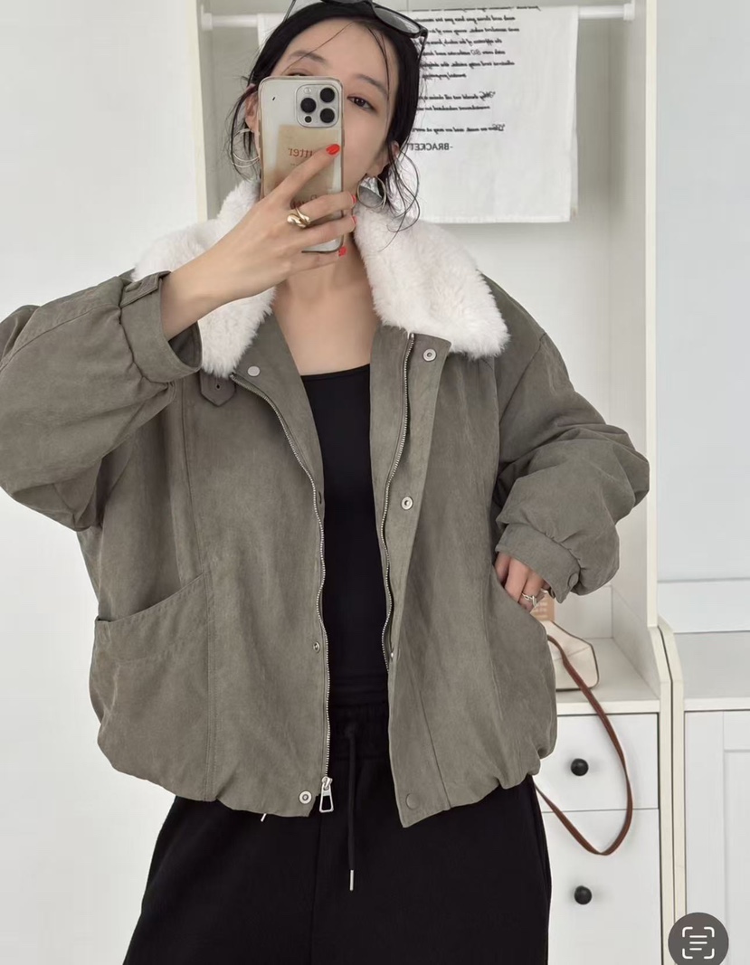 BUTTER-P東大門實拍女士新款人氣時尚熱賣短款棉服羽絨服BUTTER-P短款棉服
