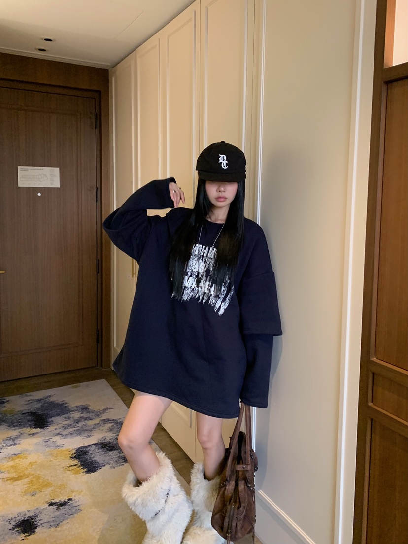 BADCALM韓國直郵女裝新品熱賣休閑真品推薦時尚人氣衛衣BADCALM衛衣