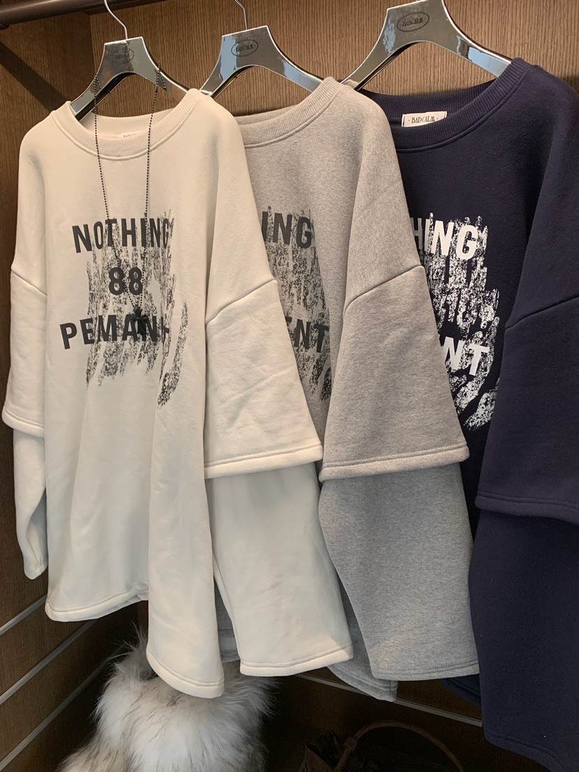BADCALM韓國直郵女裝新品熱賣休閑真品推薦時尚人氣衛衣BADCALM衛衣