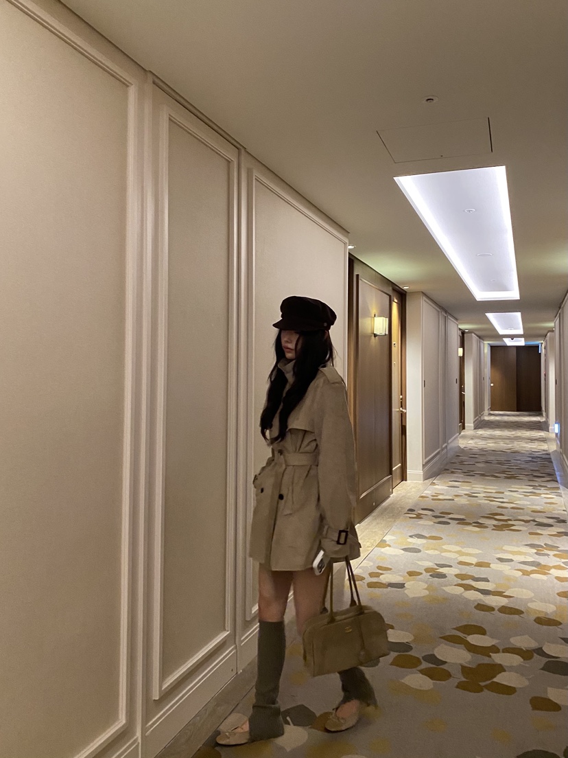 FOUREIGHT韓國代購女裝新品時尚休閑熱賣真品夾克含腰帶麂皮FOUR EIGHT夾克