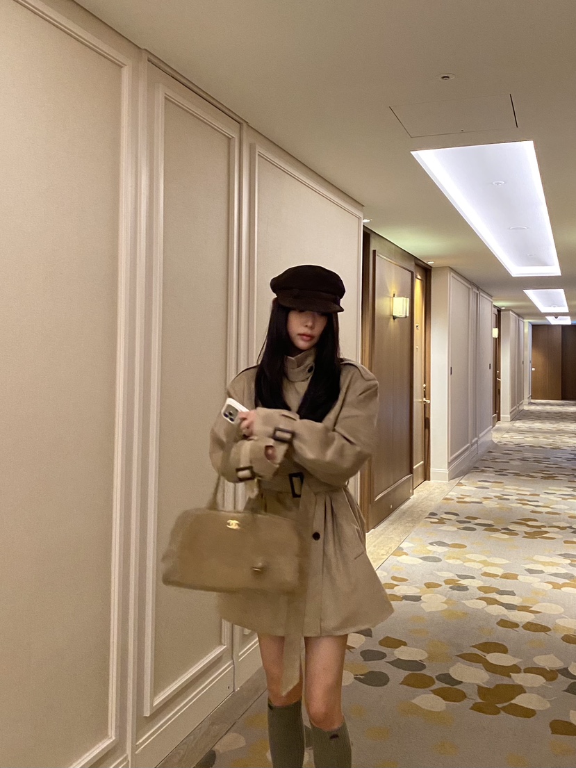 FOUREIGHT韓國代購女裝新品時尚休閑熱賣真品夾克含腰帶麂皮FOUR EIGHT夾克