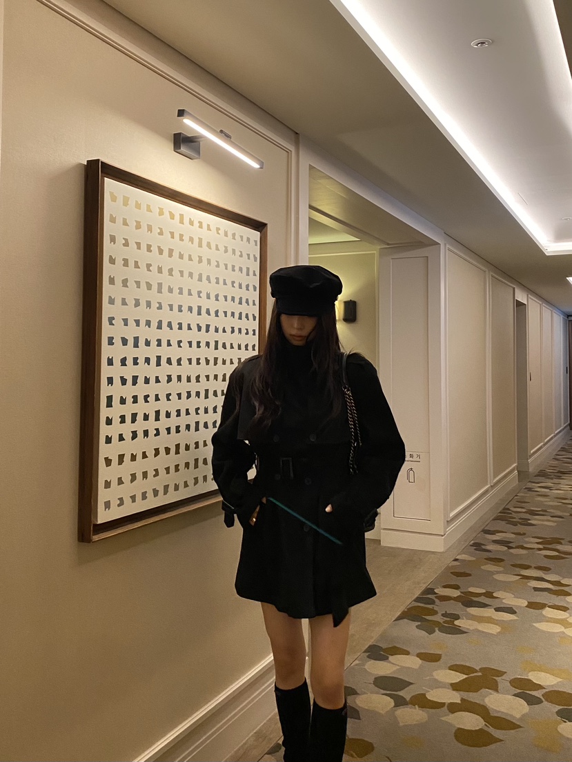 FOUREIGHT韓國代購女裝新品時尚休閑熱賣真品夾克含腰帶麂皮FOUR EIGHT夾克