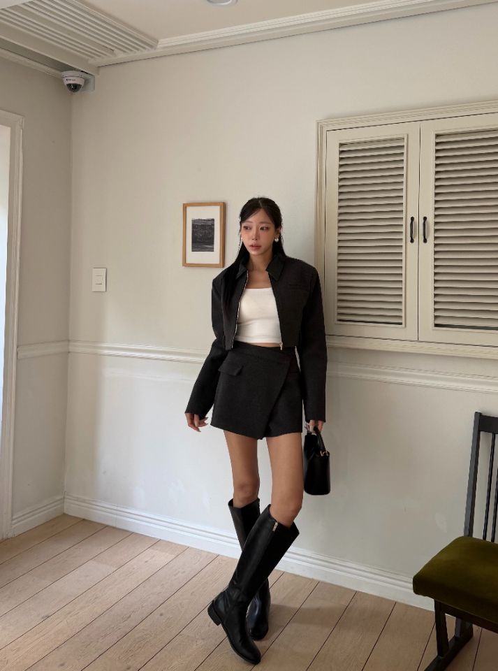 mars東大門實拍女裝新款真品休閑人氣時尚推薦熱賣夾克黑色mars夾克
