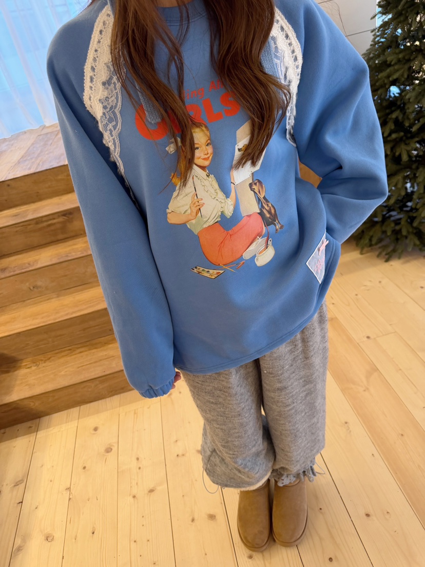 BOUTIQUE-L韓國代購女士新款真品人氣熱賣休閑時尚推薦衛衣BOUTIQUE-L衛衣