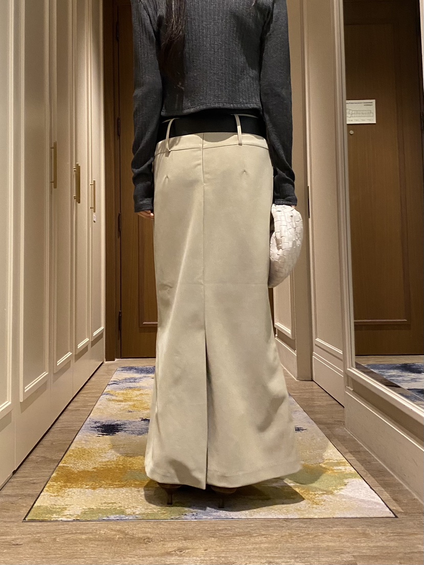 FOUREIGHT韓國直郵女士新款休閑熱賣推薦人氣長裙不含腰帶FOUR EIGHT長裙