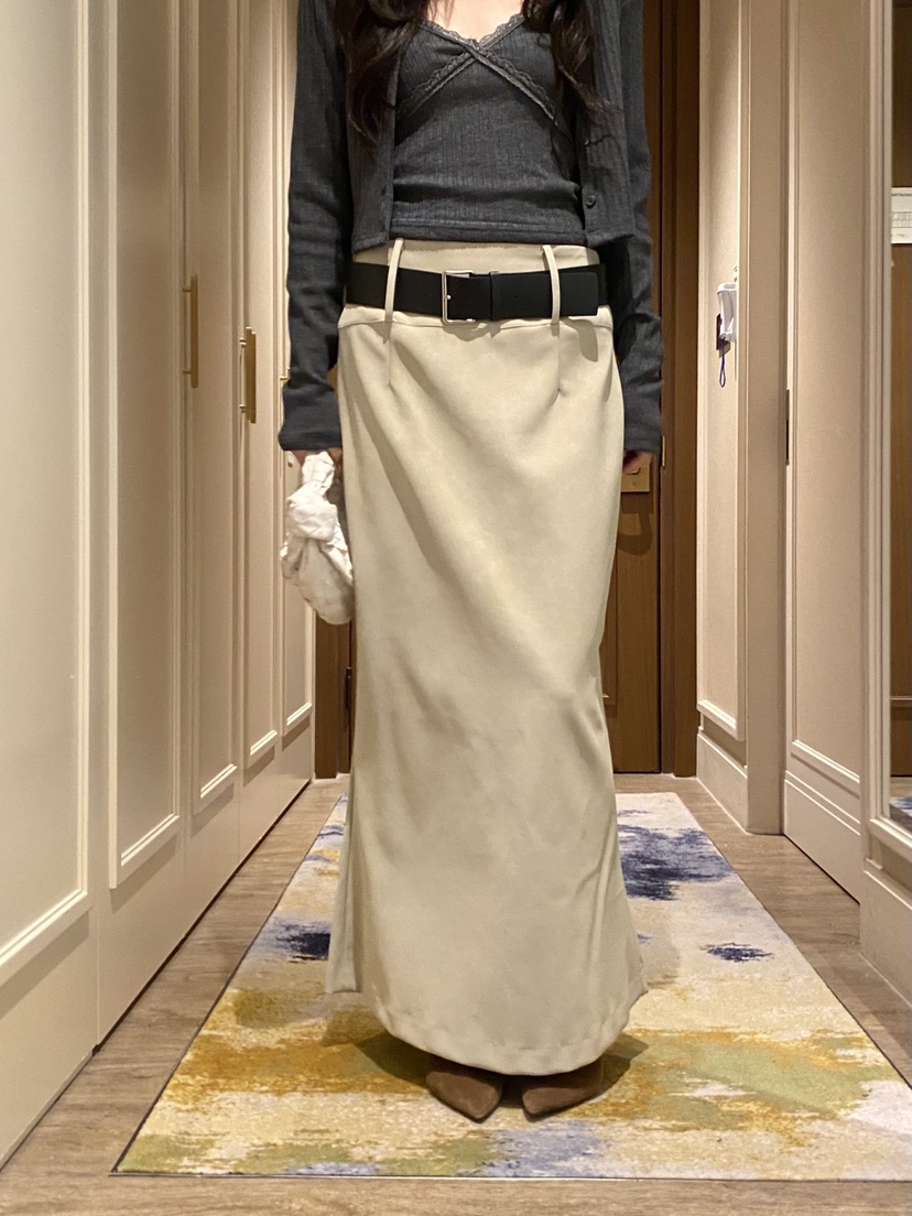 FOUREIGHT韓國直郵女士新款休閑熱賣推薦人氣長裙不含腰帶FOUR EIGHT長裙
