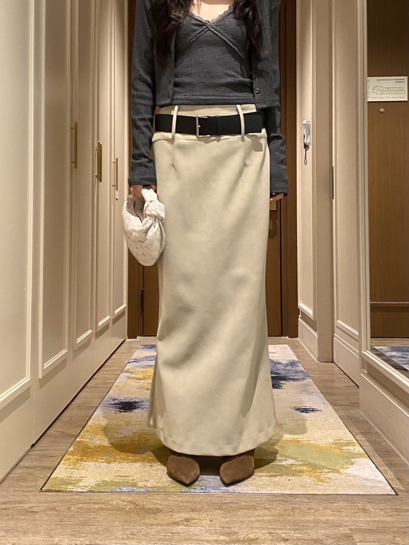 FOUREIGHT韓國直郵女士新款休閑熱賣推薦人氣長裙不含腰帶FOUR EIGHT長裙