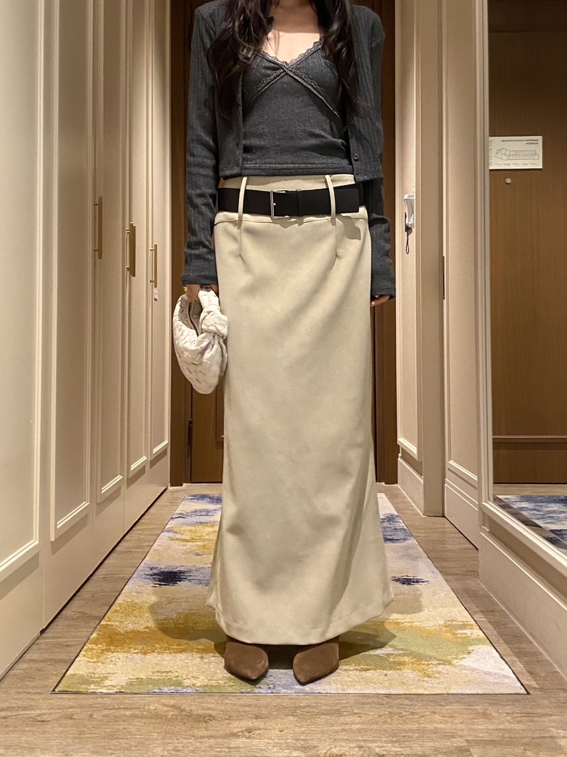FOUREIGHT韓國直郵女士新款休閑熱賣推薦人氣長裙不含腰帶FOUR EIGHT長裙