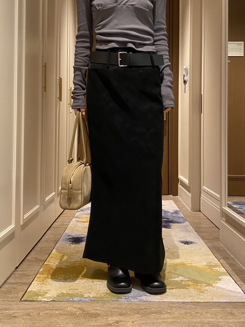 FOUREIGHT韓國直郵女士新款休閑熱賣推薦人氣長裙不含腰帶FOUR EIGHT長裙