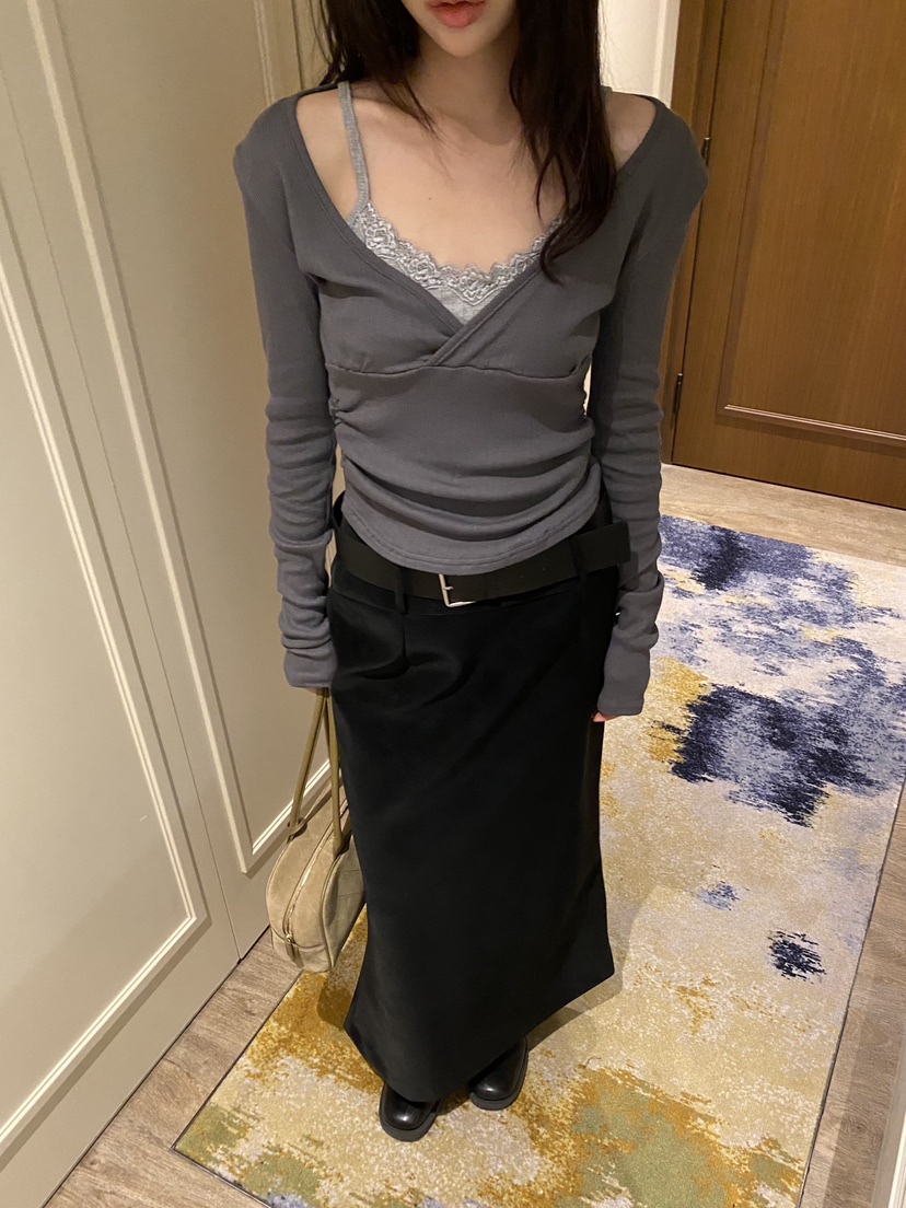 FOUREIGHT東大門直郵女裝新品休閑時尚真品推薦人氣長袖T恤FOUR EIGHT長袖T恤