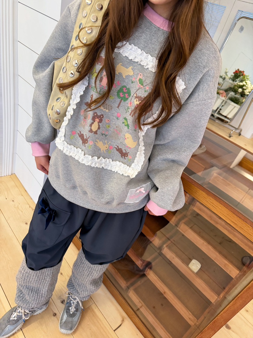 BOUTIQUE-L韓國直郵女士新款真品休閑推薦人氣熱賣時尚衛衣BOUTIQUE-L衛衣