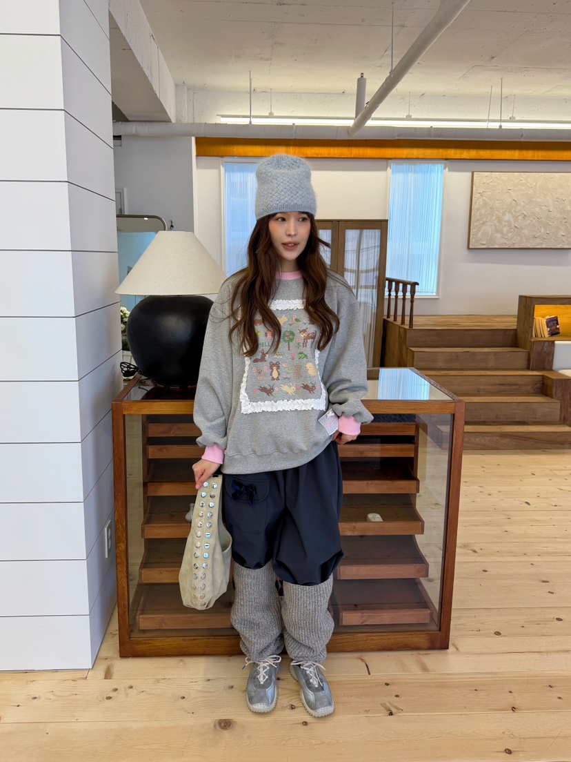 BOUTIQUE-L韓國直郵女士新款真品休閑推薦人氣熱賣時尚衛衣BOUTIQUE-L衛衣圖色3