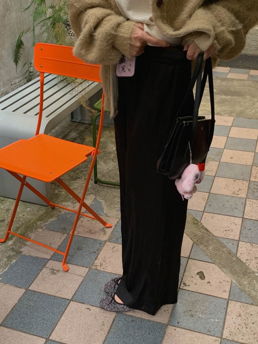 LETAILOR東大門代購女裝新款熱賣休閑推薦休閑褲褶裥緞面LETAILOR-2件起訂休閑褲