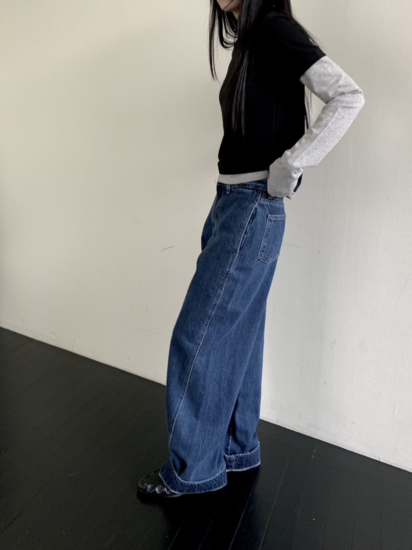 MUYBIEN東大門直郵女裝新品熱賣推薦休閑時尚人氣真品牛仔褲MUYBIEN牛仔褲