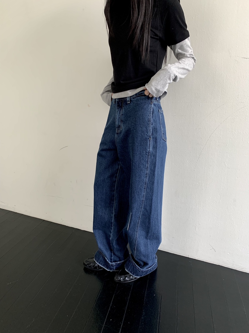 MUYBIEN東大門直郵女裝新品熱賣推薦休閑時尚人氣真品牛仔褲MUYBIEN牛仔褲