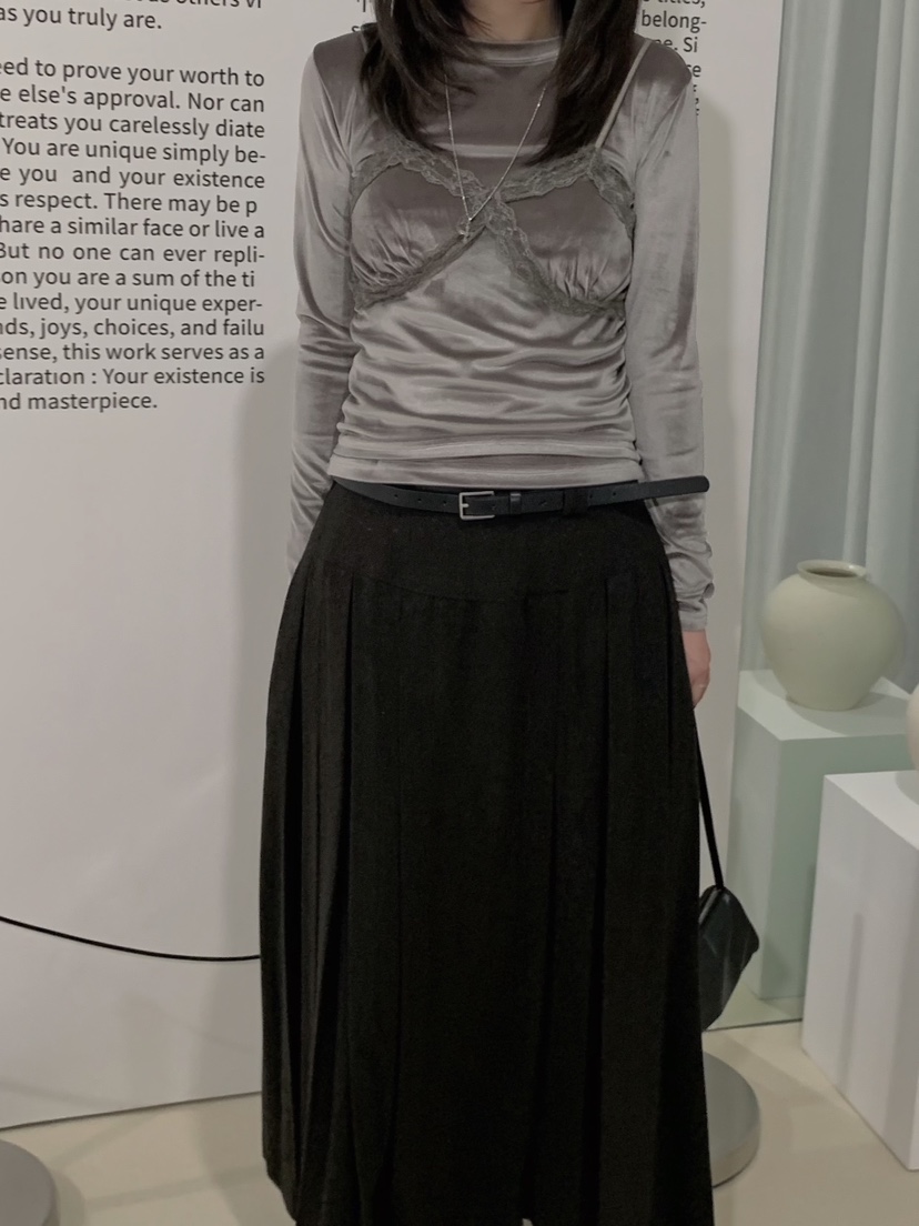 MOMENTUM東大門實拍女裝新款真品休閑時尚推薦套裝絲絨無袖MOMENTUM套裝