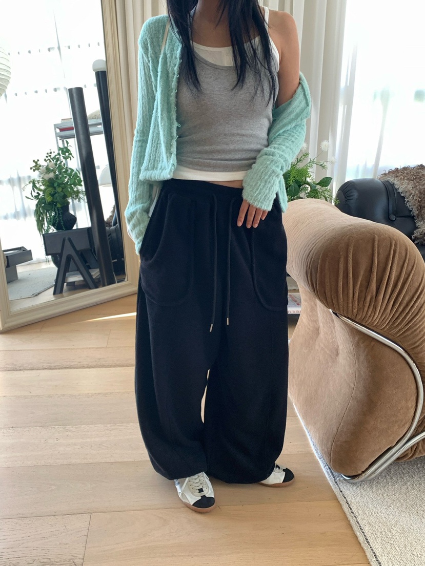 REVE CITE-L東大門直郵女士新品人氣熱賣休閑褲毛圈運動絨REVE CITE-L休閑褲