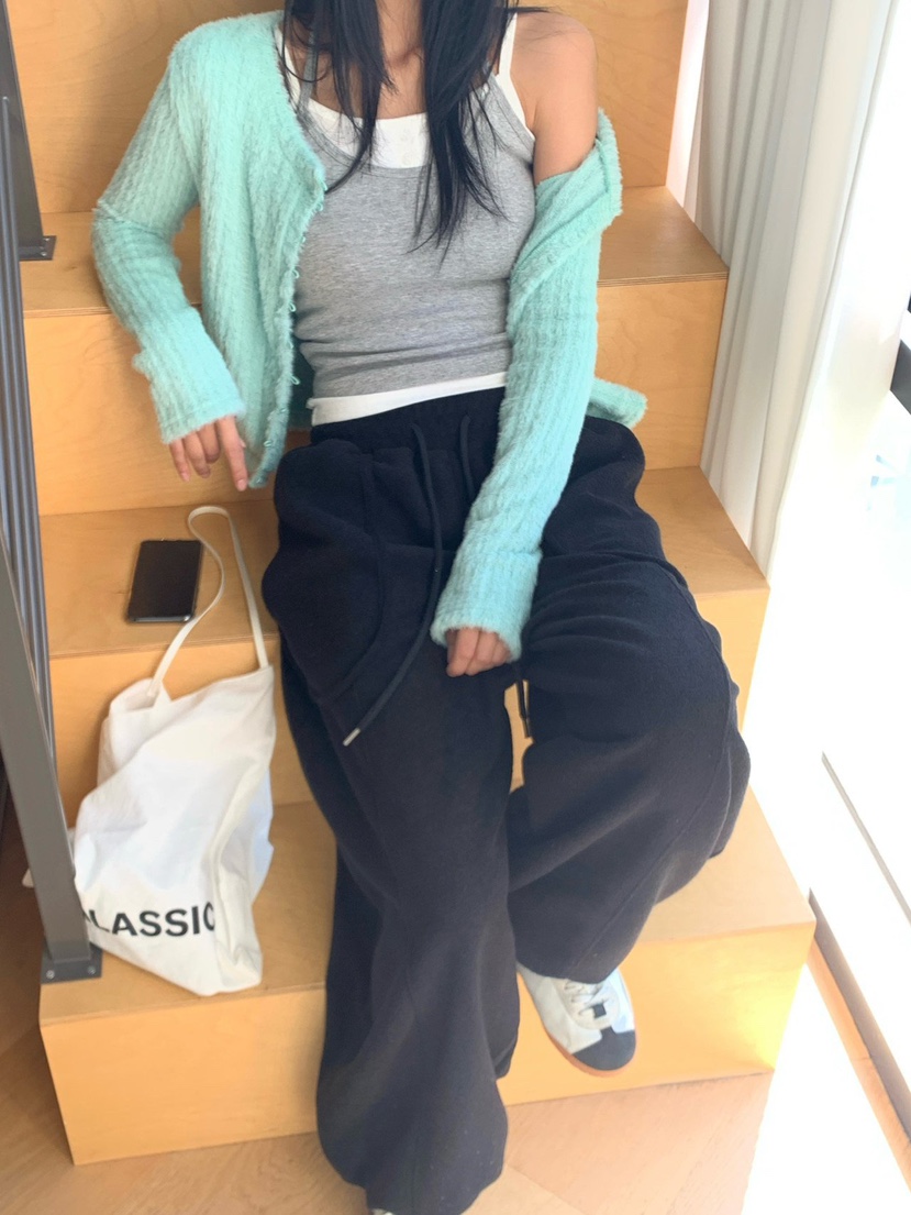 REVE CITE-L東大門直郵女士新品人氣熱賣休閑褲毛圈運動絨REVE CITE-L休閑褲