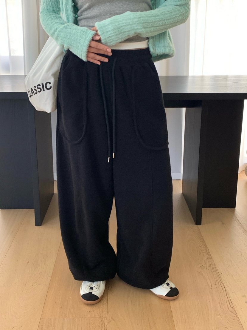 REVE CITE-L東大門直郵女士新品人氣熱賣休閑褲毛圈運動絨REVE CITE-L休閑褲圖色2