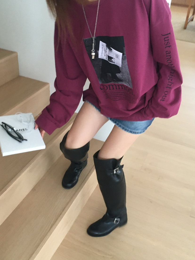 REVE CITE-L東大門直郵女士新品人氣真品時尚休閑長袖T恤REVE CITE-L長袖T恤