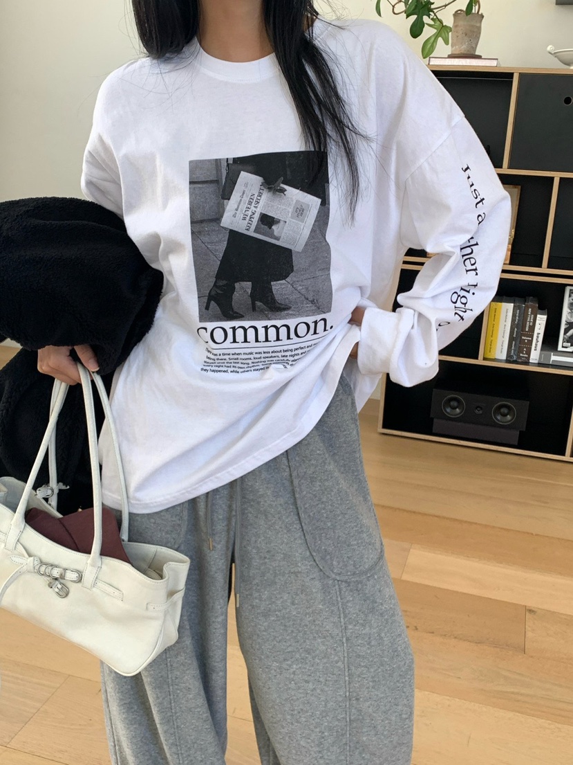 REVE CITE-L東大門直郵女士新品人氣真品時尚休閑長袖T恤REVE CITE-L長袖T恤圖色2