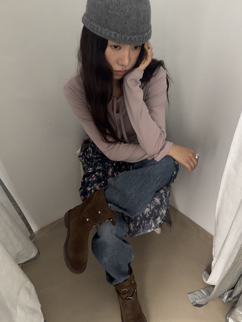 SUNDER MARKET東大門代購女士新款時尚休閑熱賣真品長袖T恤SUNDER MARKET長袖T恤