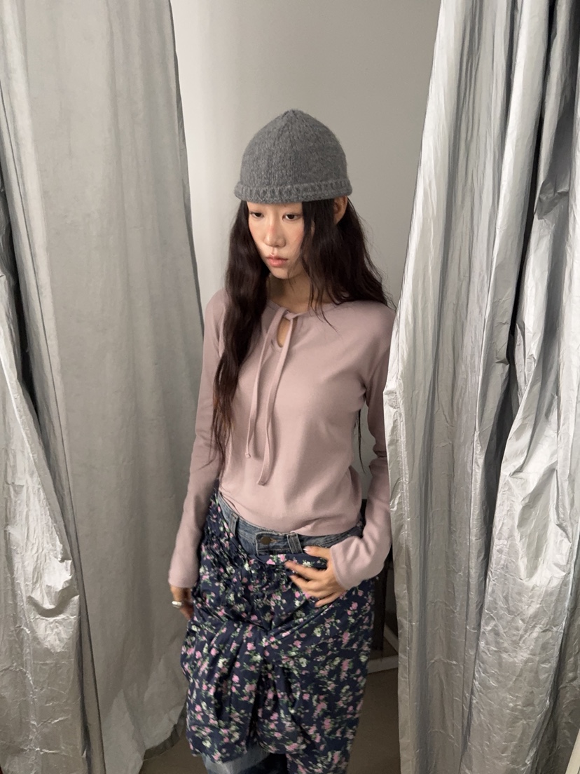 SUNDER MARKET東大門代購女士新款時尚休閑熱賣真品長袖T恤SUNDER MARKET長袖T恤