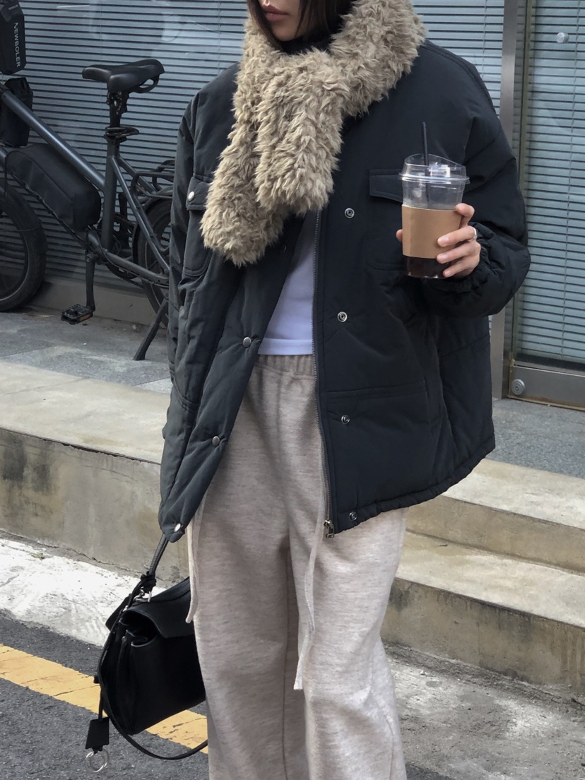 ONDO-P韓國直郵女裝新品人氣熱賣時尚推薦短款棉服羽絨服ONDO-P短款棉服