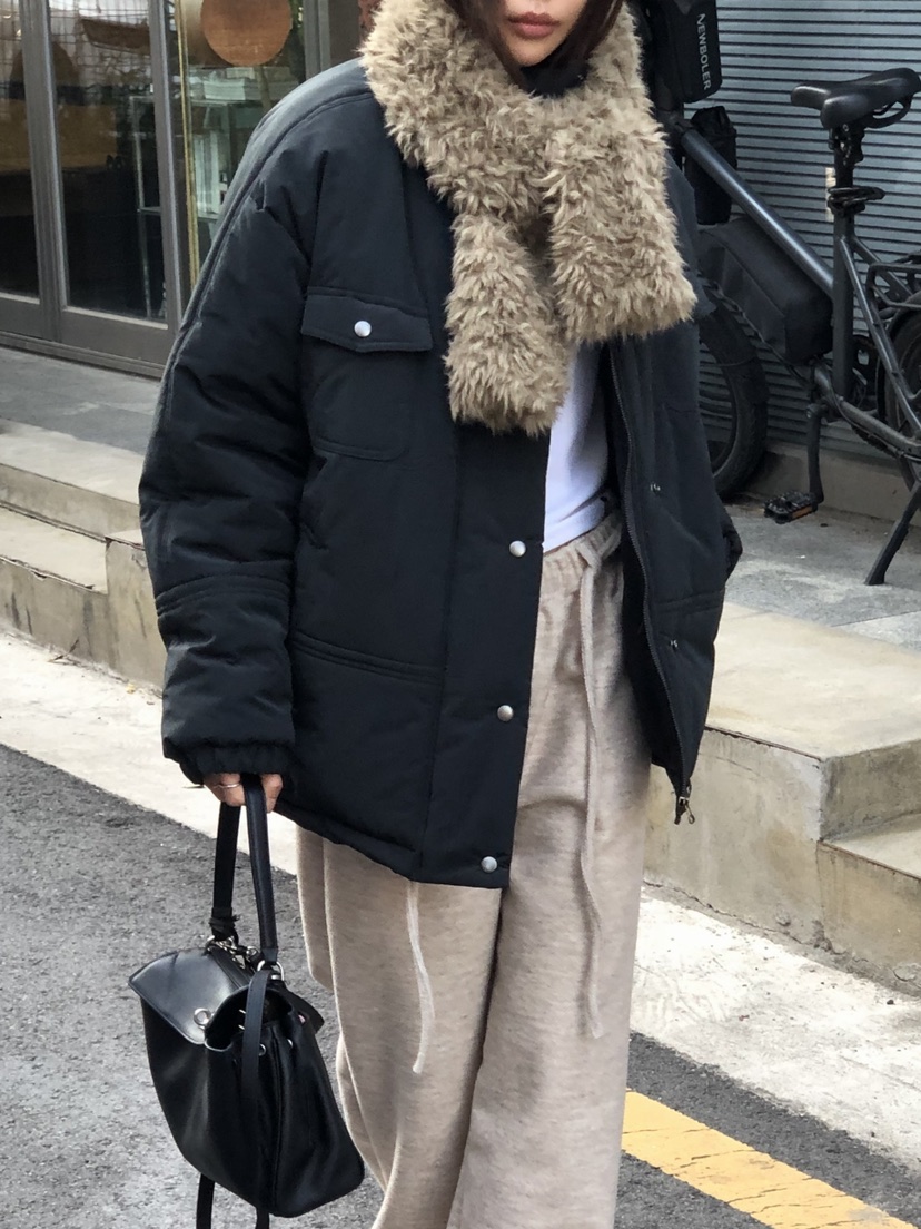 ONDO-P韓國直郵女裝新品人氣熱賣時尚推薦短款棉服羽絨服ONDO-P短款棉服